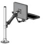 60239 Series Adjustable arm with LCD and Keyboard. Mount to 1