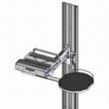 #24-07 Spring-Loaded Keyboard Clamp, Track Mount. Shown with 10