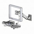 Adjustable arm + #24-07 Spring-Loaded Keyboard Platform
