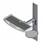 60218K Series Extension Arm and Keyboard on Track Mount