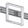60260-K-1 Single LCD, Track-Mounted. Example shown does not have tilt function.