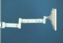 60222 Series, Down Position, Extension + Adjustable arm, Wall Mount, Light Gray