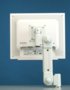 60210 Adjustable Arms, worksurface-mounted, back side view