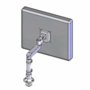 60217 Series Short Telescoping pole worksurface mount only