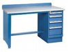 60 x 30 Lista Technical Bench with 1 drawer pedestal