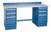 72 x 30 Lista Technical Bench with 2 drawer pedestals