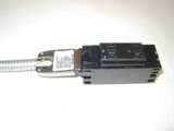 Plug and play connectors shown with power cable