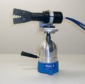 PivotLok Adjustable Tool holder shown with pneumatic tool installed