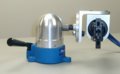PivotLok Adjustable Tool holder shown with pneumatic tool installed