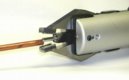 Pneumatic tool for flattening or forming soft copper tubing
