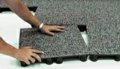 PowerFlor cable management system.  Individual tiles installed to create a complete floor system