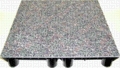 Top view or 4 Powerflor Pedestals. Shown without power, data or voice outlets