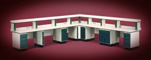 Sturdilite Lab Benches-corner configuration