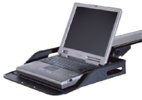 Model 415-NR Laptop Platform mounted to adjustable arm