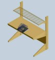 Downdraft installed on workbench